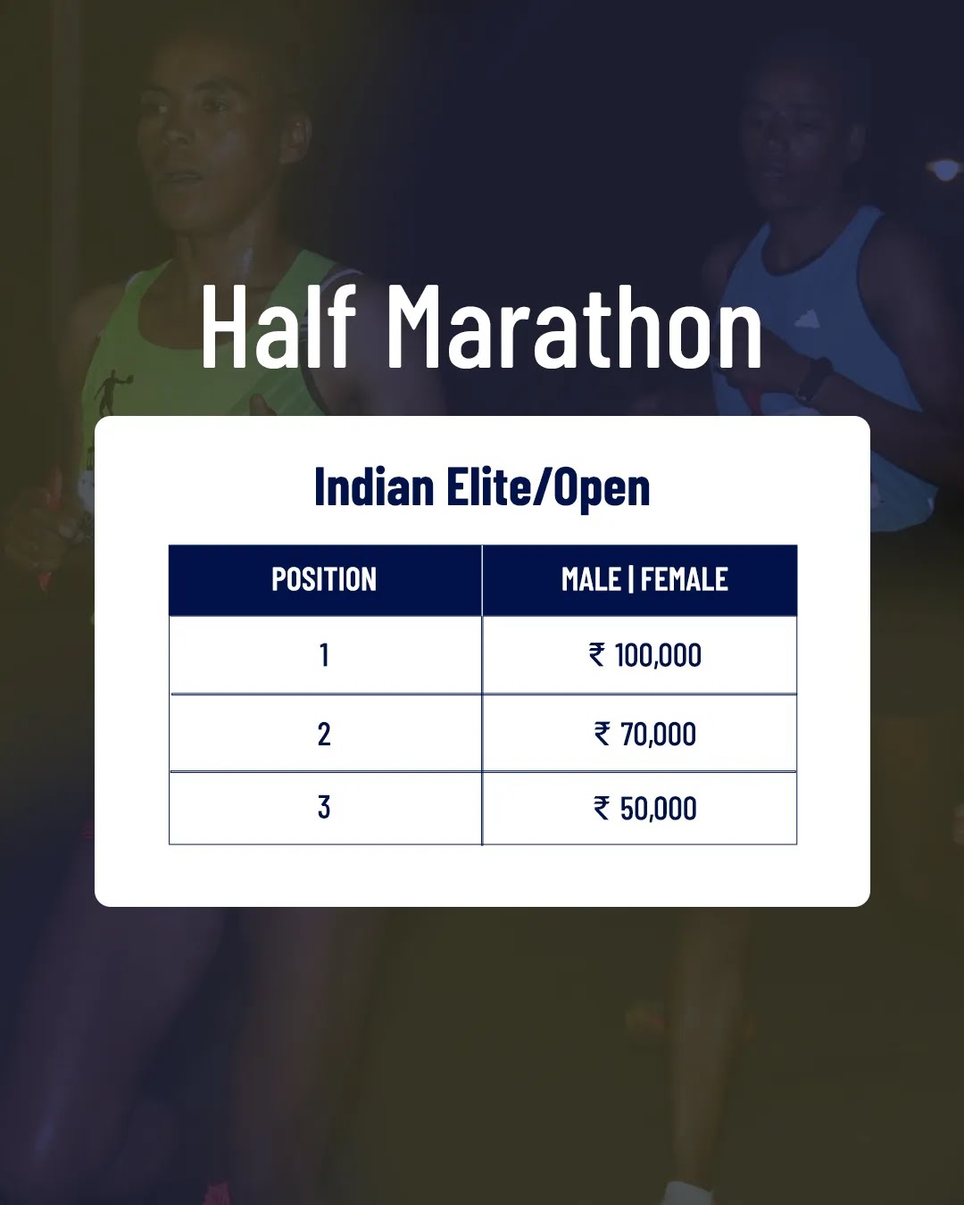 Half Marathon prize money